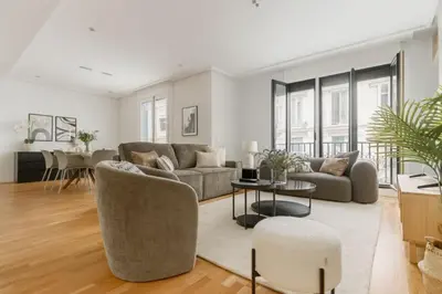 Zona de estar de Stunning spacious -3Bdr 25Baths -Salamanca