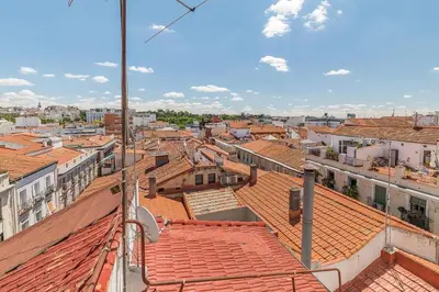 Vista general de Madrid o vista desde el apartamento