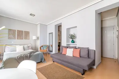Cama o camas de una habitación en Heima en las Letras 2D. Alquiler temporal