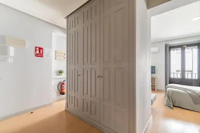 Cama o camas de una habitación en Heima en las Letras 2D. Alquiler temporal