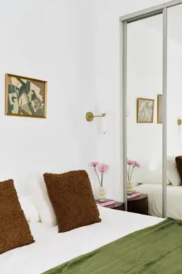 Cama o camas de una habitación en Prime Luxury Flat Centro Madrid 3 Hab