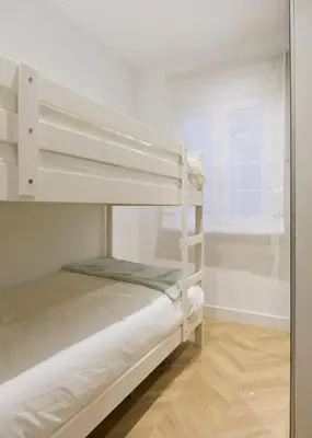 Cama o camas de una habitación en Prime Luxury Flat Centro Madrid 3 Hab