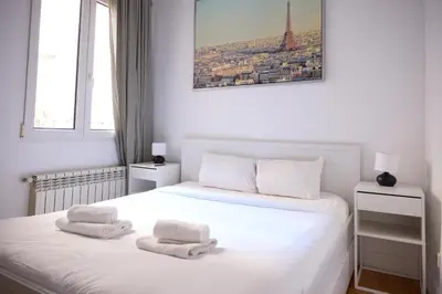 Cama o camas de una habitación en Apartamento céntrico en Chueca
