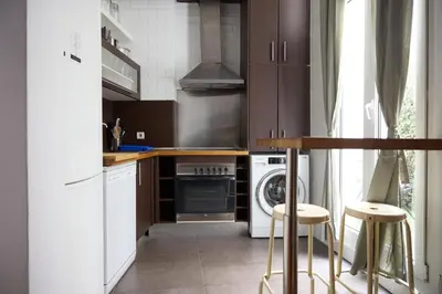 Una cocina o zona de cocina en Apartamento céntrico en Chueca