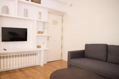 Una televisión o centro de entretenimiento en Apartamento céntrico en Chueca