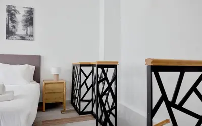 Cama o camas de una habitación en Apartamento en Las Ventas