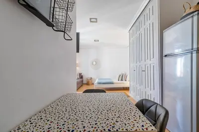 Cama o camas de una habitación en Heima en las Letras 2C. Alquiler temporal