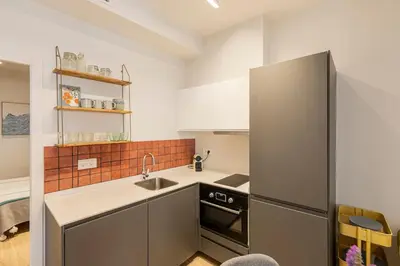 Una cocina o zona de cocina en Beautiful in the center