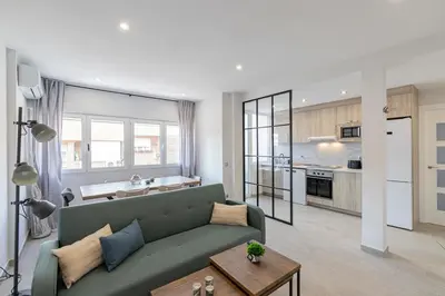Una cocina o zona de cocina en Spacious and very bright in Prosperidad