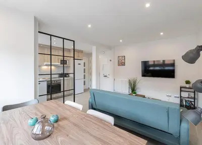 Una cocina o zona de cocina en Spacious and very bright in Prosperidad