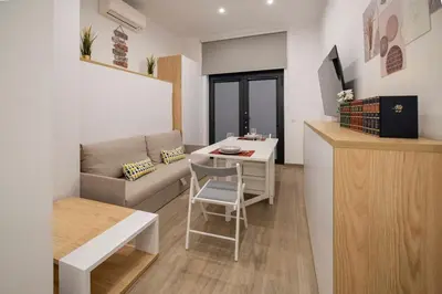 Zona de estar de Cozy studio in Chamberí
