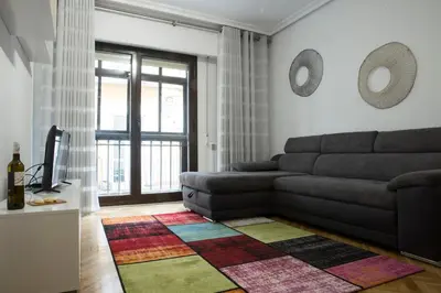 Zona de estar de Madrid City Center with Garage 3 bedrooms 2 baths