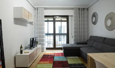 Zona de estar de Madrid City Center with Garage 3 bedrooms 2 baths