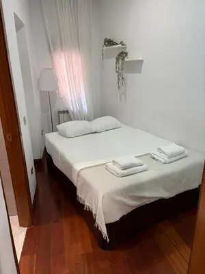 Cama o camas de una habitación en Exyca Gran Via