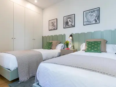 Cama o camas de una habitación en Cituspace Alcalá