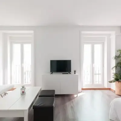 Casa blanca con mucha energía