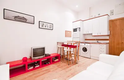 Una cocina o zona de cocina en Gran Via III