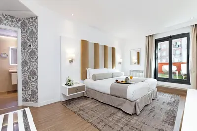 Cama o camas de una habitación en Grupotel Mayorazgo