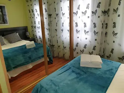 Cama o camas de una habitación en CENTRO MADRID, Las Letras