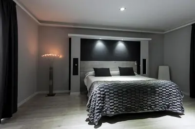 Cama o camas de una habitación en Hostal Overnight Madrid