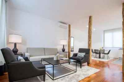 Zona de estar de Slow Suites Augusto