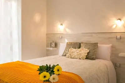Cama o camas de una habitación en Hostal Met Madrid
