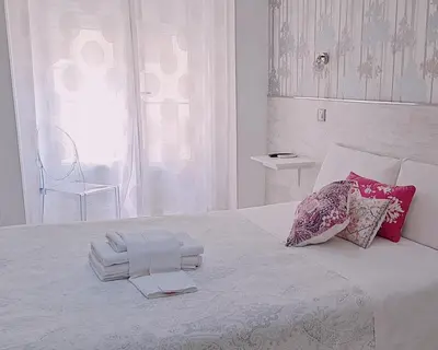 Cama o camas de una habitación en Hostal Met Madrid