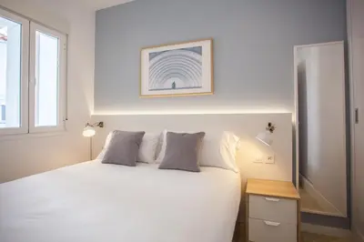 Cama o camas de una habitación en Apartment in Malasaña