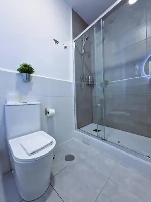 Un baño de Hostal A Nuestra Senora de La Paloma