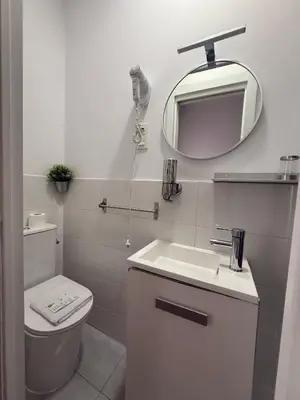 Un baño de Hostal A Nuestra Senora de La Paloma