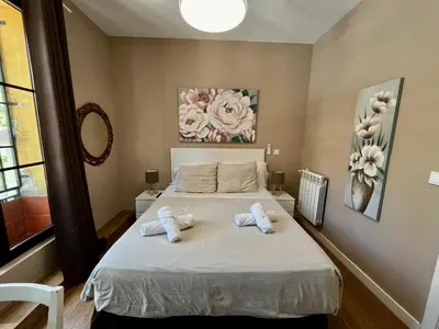 Cama o camas de una habitación en Palacete de la Almudayna