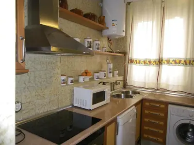 Una cocina o zona de cocina en Atocha Palace