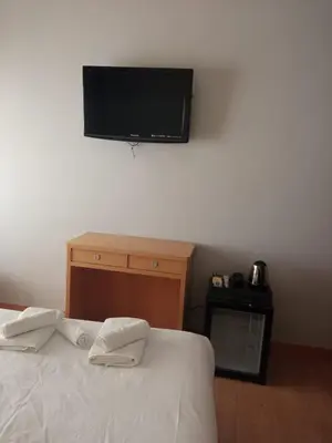Cama o camas de una habitación en Hostal Abami II