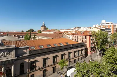 Vista general de Madrid o vista desde el hotel