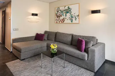 Zona de estar de Apartosuites Jardines de Sabatini