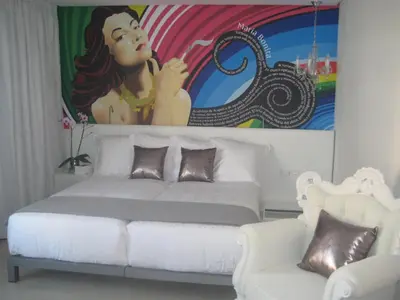 Cama o camas de una habitación en Dormirdcine