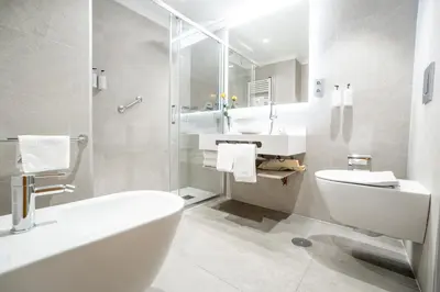 Un baño de Aparto-Hotel Rosales