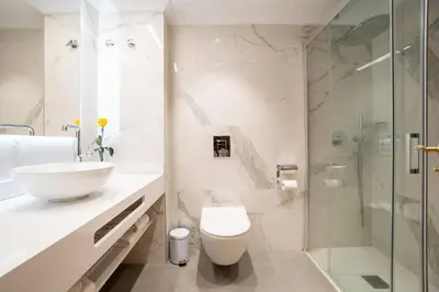 Un baño de Aparto-Hotel Rosales