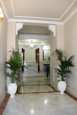 El vestíbulo o zona de recepción de Hostal Galaico