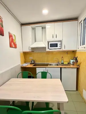 Una cocina o zona de cocina en Apartamentos Mayor Centro