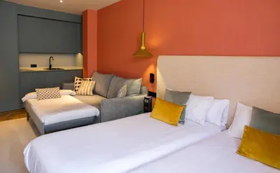 Cama o camas de una habitación en Tribu Malasaña