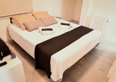 Cama o camas de una habitación en W3Inn LA LATINA (Cava Baja 30)