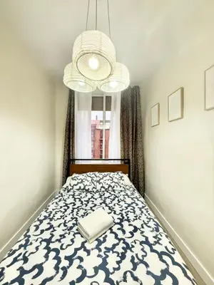 Cama o camas de una habitación en Piramides 1 Apartment