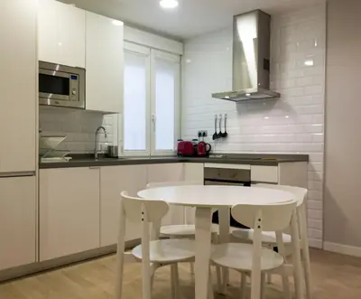 Una cocina o zona de cocina en Arenal Suites Preciados
