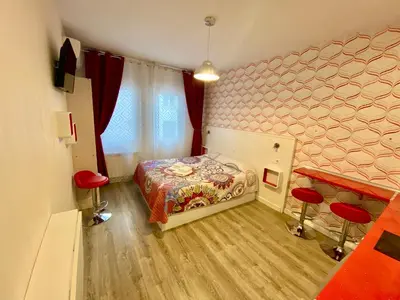 Cama o camas de una habitación en Malasaña Apartments