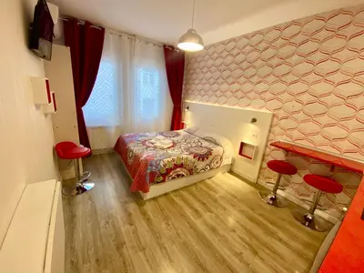 Cama o camas de una habitación en Malasaña Apartments