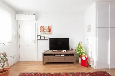 Una televisión o centro de entretenimiento en Apartamentos Eloísa