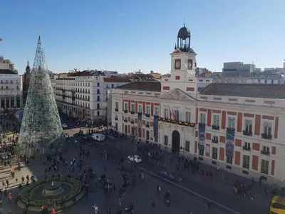 Vista general de Madrid o vista desde el apartamento