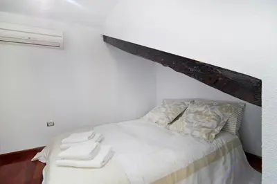 Cama o camas de una habitación en Celling La latina by Batuecas