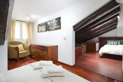 Cama o camas de una habitación en Celling La latina by Batuecas